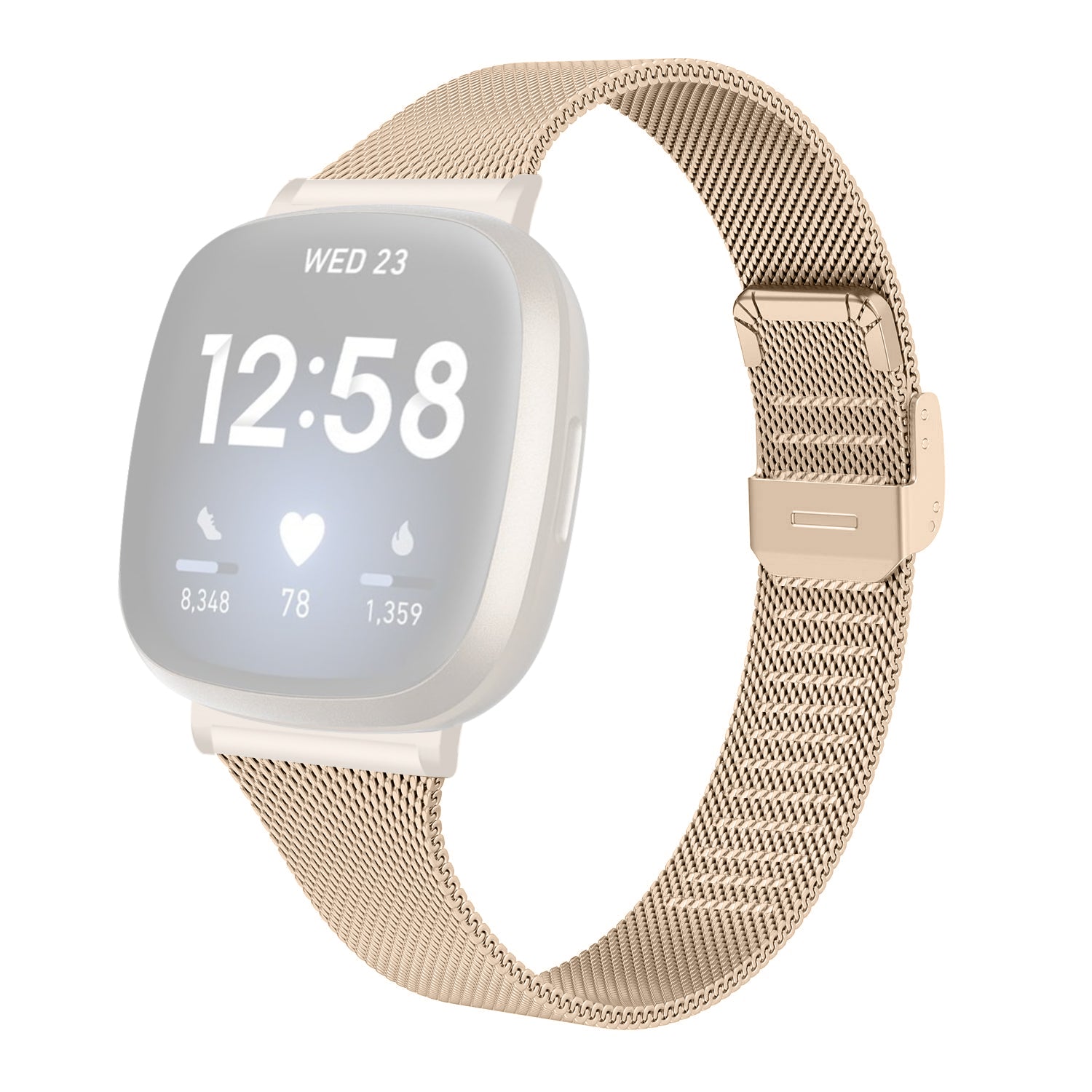 For Fitbit Versa 4 Sense 2 Watch Strap Stainless Steel Milanese Smart Band Watch Strap Replacement For Fitbit Versa 4 Sense 2 Watch Strap Stainless Steel Milanese Smart Band Watch Strap Replacement